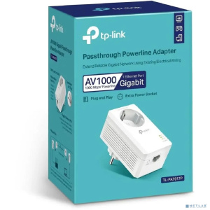 TP-Link TL-PA7017P AV1000 Гигабитный Powerline-адаптер со встроенной розеткой