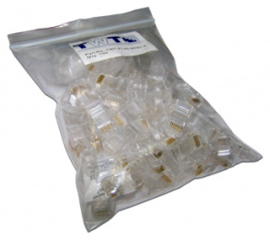 Коннектор Lanmaster (TWT-PL45-8P8C-6) UTP кат.6 RJ45 прозрачный (упак.:100шт)