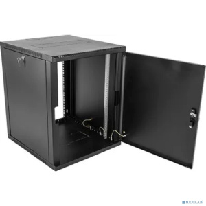ЦМО Шкаф телекоммуникационный настенный сварной 9U (600 x 500) съёмные стенки, дверь металл, чёрный, ШРН-9.500.1-9005