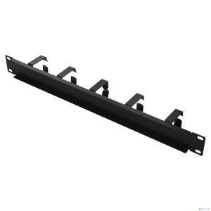 NEOMAX Кабельный органайзер 19"1U, 5 металлических колец 68мм, цвет черный, [NM-CM-1U5R-M-103-BK]