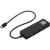 5bites HB24C-210BK Концентратор 4*USB2.0 / TYPE-C PLUG / BLACK