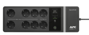 Источник бесперебойного питания для персональных компьютеров APC Back-UPS ES 650VA/400W, 230V, 8 Rus outlets (2 Surge & 6 batt.), USB, USB charge(type
