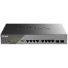 Коммутатор D-Link DSS-200G-10MP/A1A Управляемый L2 коммутатор с 8 портами 10/100/1000Base-T, 2 портами 1000Base-X SFP и DIP-переключателем (8 портов P