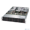 Supermicro SYS-6029U-E1CR4 2xSocket3647, 24xDDR4, 12x3,5 HDD HS, 4GLAN, IPMI, Redundant 2x1000 Вт, 2U