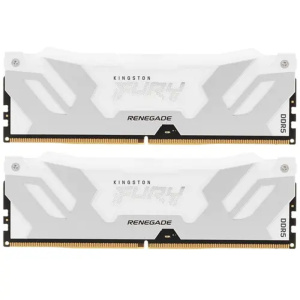 Память оперативная/ Kingston 32GB 6400MT/s DDR5 CL32 DIMM (Kit of 2) FURY Renegade RGB White XMP