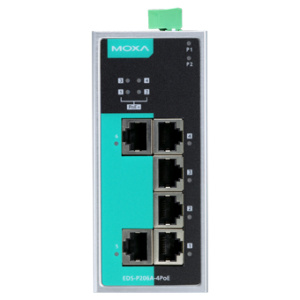 Коммутатор 2 x 10/100BaseTX, 4 x PoE+ 10/100BaseTX, с расширенным диапазоном температур