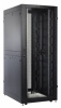 Шкаф серверный ЦМО (ШТК-СП-42.8.12-48АА-9005) напольный 42U 800x1190мм пер.дв.перфор. задн.дв.перфор.2-хст. 2 бок.пан. направл.под закл.гайки 1350кг ч