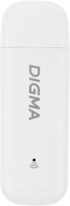 Модем 3G/4G Digma Dongle Wi-Fi DW1960 USB Wi-Fi Firewall +Router внешний белый