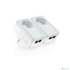 TP-Link TL-PA4020P KIT AV600 Комплект 2-портовых адаптеров Powerline со встроенной розеткой