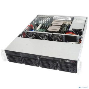 Ablecom CS-R25-07P 2U rackmount, ATX, Micro-ATX and Mini-ITX mb, 8x3.5''+1/2 trays, single 550W CRPS PSU / 21"" depth chassis (power cord not include