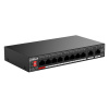 Коммутатор Dahua 10-port Gigabit RJ45 8-port PoE Switch, 96W, Metal case