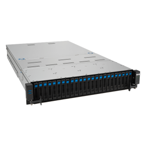 Сервер ASUS RS720A-E12-RS24U /GPU, 2xSP5(LGA 6096; up to 400W),24xDDR5 RDIMM(up to 6TB),24xNVMe/SATA(16 NVMe + 8x NVMe/SATA/SAS),soft RAID,2xM.2 slot,