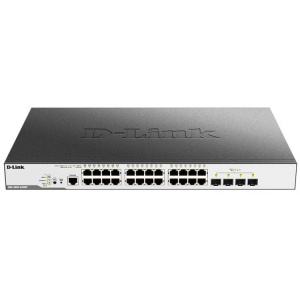 Коммутатор D-Link SMB D-Link DGS-3000-28XMP/B1A Управляемый L2 с 24 портами 10/100/1000Base-T и 4 портами 10GBase-X SFP+ (24 порта PoE 802.3af/at, PoE-бюджет 370 Коммутатор D-Link SMB D-Link DGS-3000-28XMP/B1A Управляемый L2 с 24 портами 10/100/1000Base-T и 4 портами 10GBase-X SFP+ (24 порта PoE 802.3af/at, PoE-бюджет 370