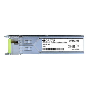 SFP-трансивер ORIGO WDM SFP-трансивер, 1000Base-BX-D (Simplex SC), Tx:1550 нм, Rx:1310 нм, для одномодового кабеля, до 3 км