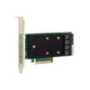 HBA-адаптер ACD ACD 9400-16i PCIe 3.1 x8 LP, Tri-Mode SAS/SATA/NVMe 12G HBA, 16port(4*int SFF8643), 3416 IOC (аналог Broadcom 9400-16i) (007257)