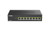 Коммутатор D-Link Коммутатор, 8x2.5GBase-T PoE 802.3bt 90 Вт, PoE-бюджет 230 Вт, корпус металл