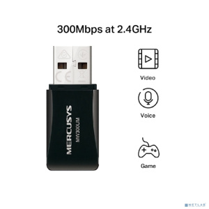 Mercusys MW300UM Компактный USB-адаптер с поддержкой Wi-Fi N300