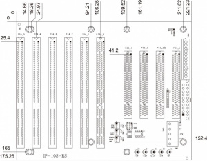 Объединительная плата IP-10S, 10 слотов с 1xPCISA/5xISA/4xPCI, RoHS
