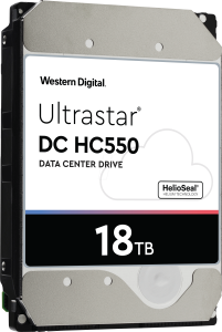 Жесткий диск WD Жесткий диск/ HDD WD/HGST SATA Server 18Tb Ultrastar DC HC550 7200 6Gb/s 512MB (replacement WUH721818ALE6L4, MG09ACA18TE, ST18000NM000J) 1 year