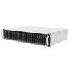 Корпус AIC XJ1-20247-02 2U 24x 2.5" hot-swap bays, hot-swap JBOD with dual SAS 24G expander controller, dual BMC, tool-less HDD tray, 800W 1+1 hot-swa
