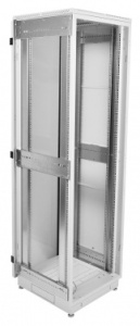 Шкаф коммутационный ЦМО (ШТК-М-33.6.8-44АА) напольный 33U 600x800мм пер.дв.перфор. задн.дв.перфор. 2 бок.пан. направл.под закл.гайки 890кг серый 655мм