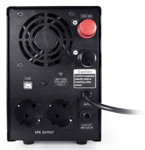 ИБП POWERCOM Infinity, Line-Interactive, 500VA/300W, Tower, 2xSchuko, LCD, USB (314811)