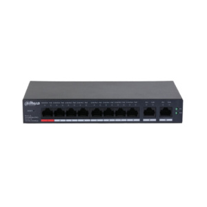 Коммутатор Dahua DH-CS4010-8ET-110 8-портовый PoE с функцией облачного управления, 8xRJ45 100Mb, 2xRJ45 1Gb uplink, суммарно 110Вт