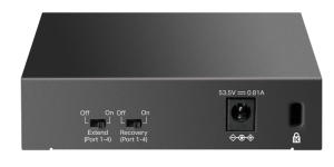 коммутатор TP-Link LS105LP, 5-Port 10/100 Mbps Desktop Switch with 4-Port PoE, 41W, 250m