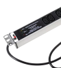 Вертикальный блок розеток Rem-16 с фил. и инд., 25 IEC 60320 C13, 16 А, алюм., 42-48U, шнур 3 м Вертикальный блок розеток Rem-16 с фил. и инд., 25 IEC 60320 C13, 16 А, алюм., 42-48U, шнур 3 м