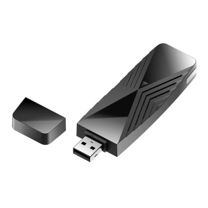 Адаптер беспроводной связи (Wi-Fi) D-Link DWA-X1850/A1A Wi-Fi 6 двухдиапазонный USB 3.0 адаптер AX1800 (462917) {40}