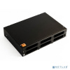 Hyperline FO-19V-2U-6xSLT-W130H30-48UN-BK Бокс оптический универсальный 19" выдвижной, с полкой, от 8 до 48 портов (SC, duplex LC, ST, FC), со сплайс