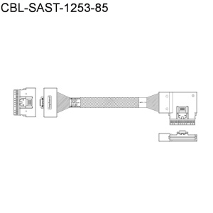Кабель SuperMicro CBL-KIT-220U-TNR-22N Cable Kit with 11 NVMe cables for X12 Ultra 220U-TNR