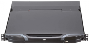 КВМ консоль ATEN 1U Ultra Short Depth 18.5” Short Depth USB HDMI Single Rail LCD Console (1920 x 1080)