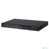 DAHUA DH-PFS3226-24ET-240 26-портовый неуправляемый коммутатор с РоЕ, 24xRJ45 100Mb PoE, 2хКомбо SFP/RJ45 1Gb uplink, суммарно 240Вт, коммутация 8.8 Г