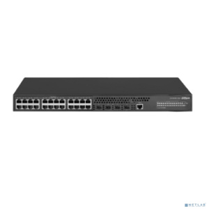 DAHUA DH-AS4300-24GT4GF 28-портовый управляемый коммутатор, уровень L2+, 24xRJ45 1Gb, 4xSFP 1Gb, коммутация 56 Гбит/с, MAC-таблица 8К