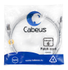 Cabeus PC-FTP-RJ45-Cat.6-2m-LSZH Патч-корд F/UTP, категория 6, 2xRJ45/8p8c, экранированный, серый, LSZH, 2м Cabeus PC-FTP-RJ45-Cat.6-2m-LSZH Патч-корд F/UTP, категория 6, 2xRJ45/8p8c, экранированный, серый, LSZH, 2м