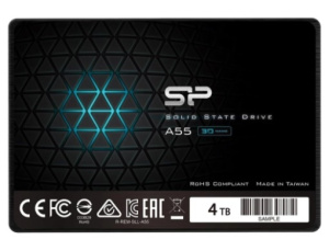 SSD 2.5" Silicon Power 4.0TB A55 <SP004TBSS3A55S25> (SATA3, up to 500/450MBs, 3D NAND, 2000TBW, 7mm)