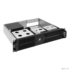 Exegate EX298526RUS Серверный корпус ExeGate Pro 2U400-04 <RM 19", высота 2U, глубина 400, БП 1000ADS, 2*USB>