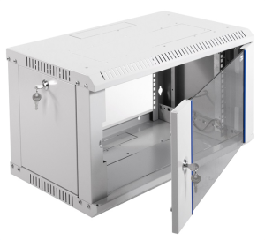 Шкаф ЦМО Шкаф телекоммуникационный настенный разборный ЭКОНОМ 6U (600х350) дверь стекло