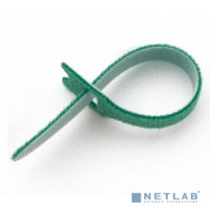 Hyperline WASN-210-GN-10 Хомут для кабеля, липучка с мягкой застежкой, 210x15 мм, зеленый (10 шт.)