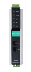 1-портовый преобразователь Modbus RTU/ASCII (RS-232/422/485) в Modbus TCP с многомодовым оптоволоконным сетевым интерфейсом (разъем ST), с расширенным