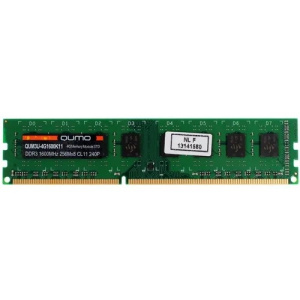 QUMO DDR3 DIMM 4GB (PC3-12800) 1600MHz QUM3U-4G1600K11(R) 256x8chips
