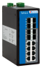 Управляемый промышленный Full Gigabit Ethernet коммутатор 2 уровня, 8 x 1G RJ45, 8 x 1G SFP, питание 2 x 12~48VDC, монтаж на DIN-рейку
