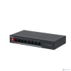 DAHUA DH-PFS3008-8ET-60 8-портовый неуправляемый коммутатор с РоЕ, 4xRJ45 100Mb PoE, 4xRJ45 100Mb, суммарно 60Вт, коммутация 1.8 Гбит/с, MAC-таблица 2