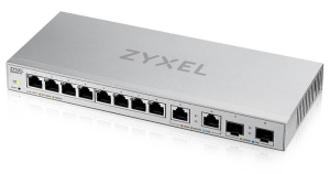 Коммутатор Zyxel Networks Мультигигабитный Smart L2 Zyxel XGS1210-12, 8xGE, 2x1/2,5GE, 2xSFP+, настольный, бесшумный Коммутатор Zyxel Networks Мультигигабитный Smart L2 Zyxel XGS1210-12, 8xGE, 2x1/2,5GE, 2xSFP+, настольный, бесшумный
