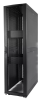 Шкаф ЦМО Шкаф серверный ПРОФ напольный 42U (600х1000) дверь перф. 2 шт., черный, в сборе