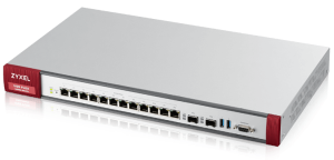 Межсетевой экран Zyxel USG FLEX 700, Rack, 12 конфигурируемых (LAN/WAN) портов GE, 2xSFP, 2xUSB3.0, AP Controller (8/520), Device HA Pro, NebulaFlex *