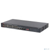 Коммутатор Dahua DH-S3226-24ET-375 (L2) 24x100Мбит/с 2x1Гбит/с 2xКомбо(1000BASE-T/SFP) 24PoE 375W неуправляемый