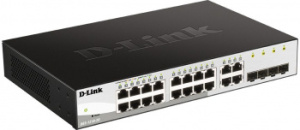 Коммутатор D-LINK DGS-1210-20/FL1A (L2) 20x1Гбит/с 4xКомбо(1000BASE-T/SFP) управляемый