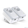 TP-Link TL-PA4010P KIT AV600 Комплект адаптеров Powerline со встроенной розеткой